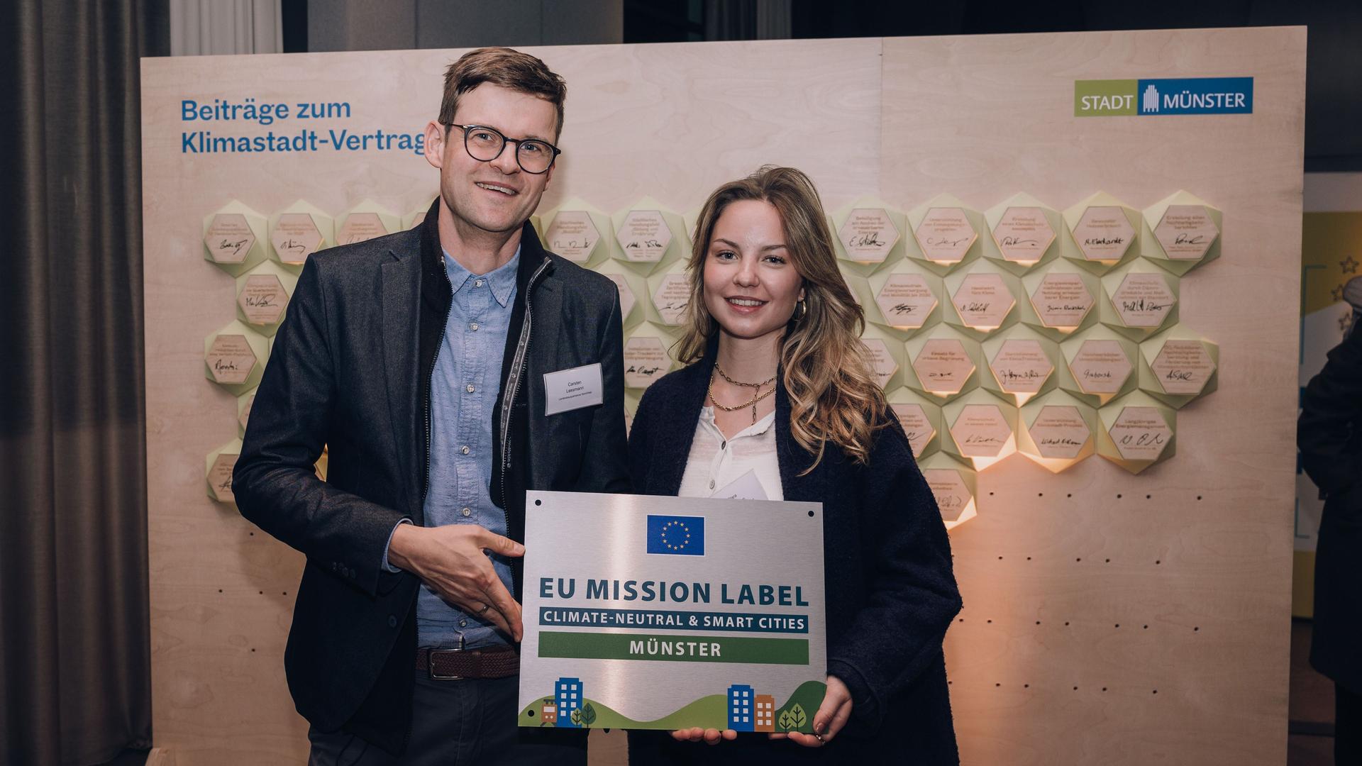 Übergabe EU Label Klimastadt Münster